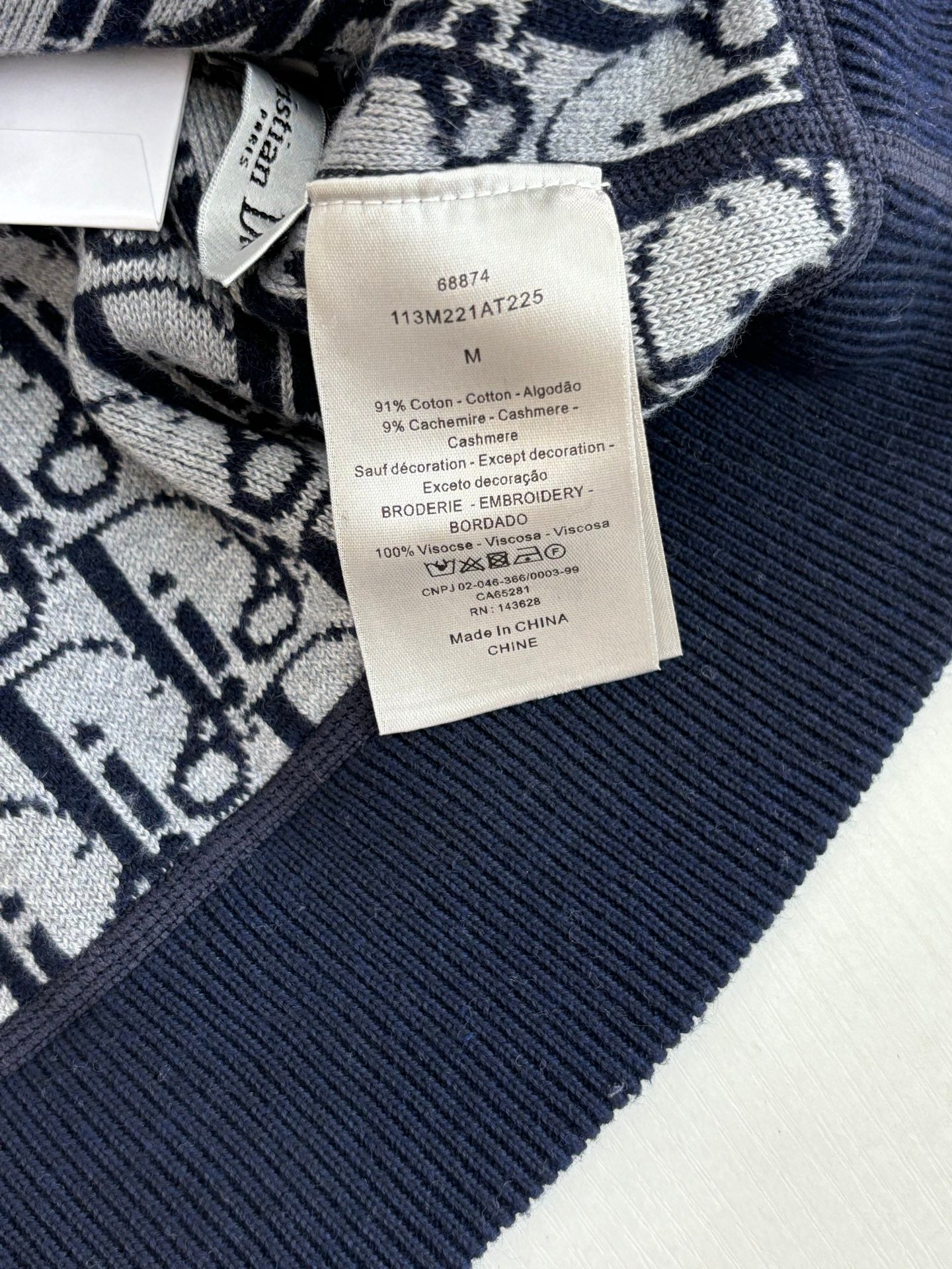 250902 A new high-quality double-sided jacquard cashmere knitted hooded sweatshirt