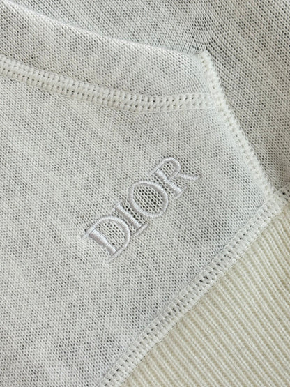 250902 A new high-quality double-sided jacquard cashmere knitted hooded sweatshirt