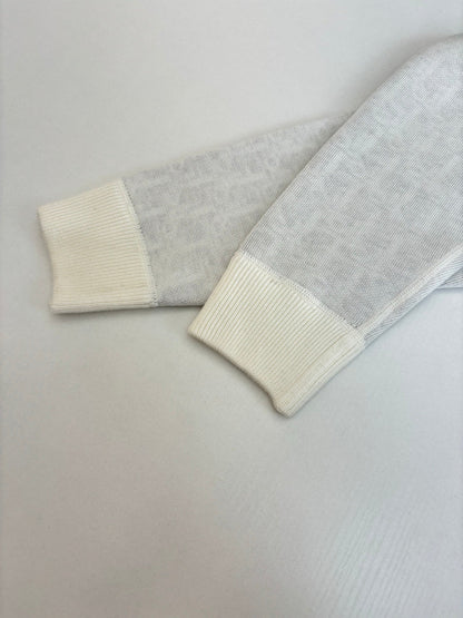 250902 A new high-quality double-sided jacquard cashmere knitted hooded sweatshirt