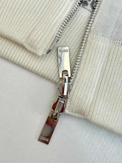 250902 A new high-quality double-sided jacquard cashmere knitted hooded sweatshirt