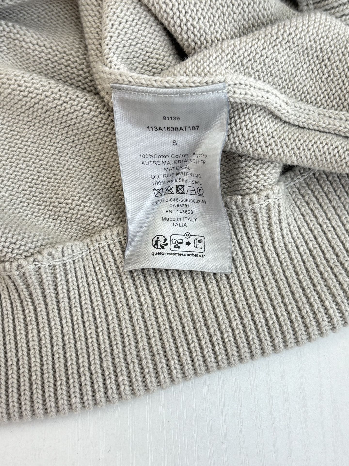 250902 New high-quality jacquard sleeve decorated knitted round-neck sweater