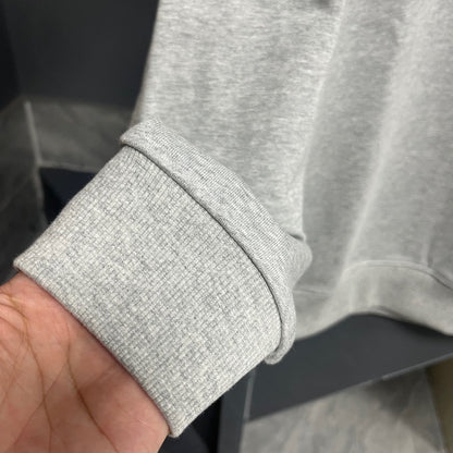 250902 A new high-quality embossed couple's round-neck hoodie