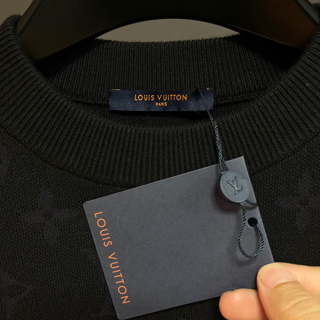 250902 New high-quality jacquard knitted round-neck sweater