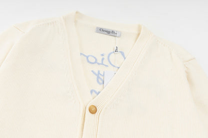 250908 New high-quality and simple wool knitted cardigan sweater