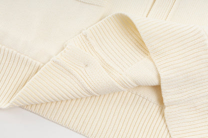 250908 New high-quality and simple wool knitted cardigan sweater
