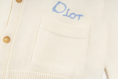 250908 New high-quality and simple wool knitted cardigan sweater