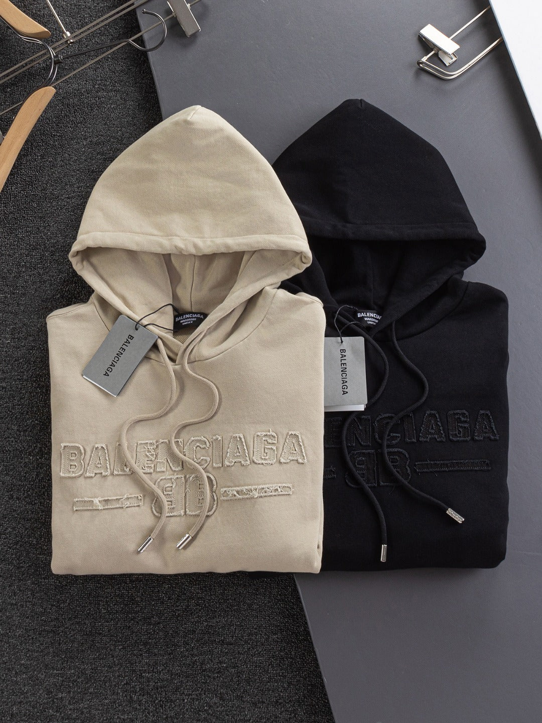 250908 New high-quality patchwork embroidered distressed hoodie