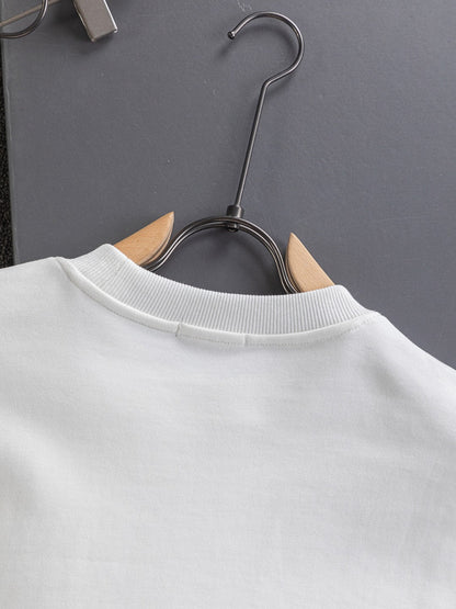 250908 New high-quality three-dimensional red letter eye sweatshirt