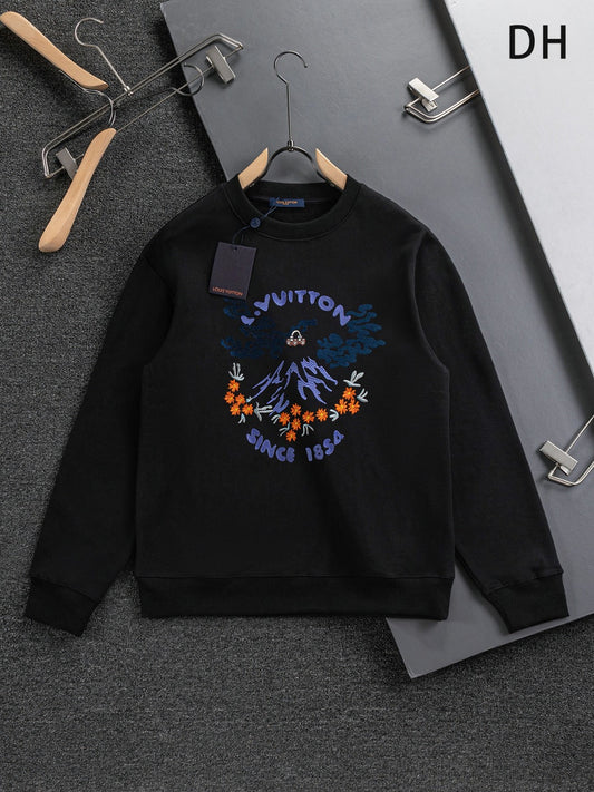 250908 New high-quality embroidered heavy-duty sweatshirt