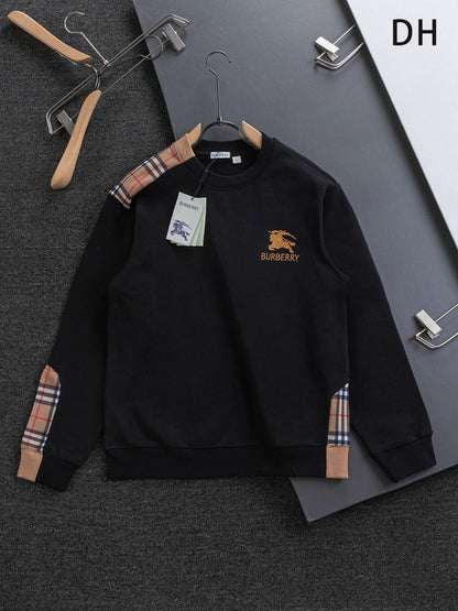 250908 New high-quality patchwork checkered sweatshirt