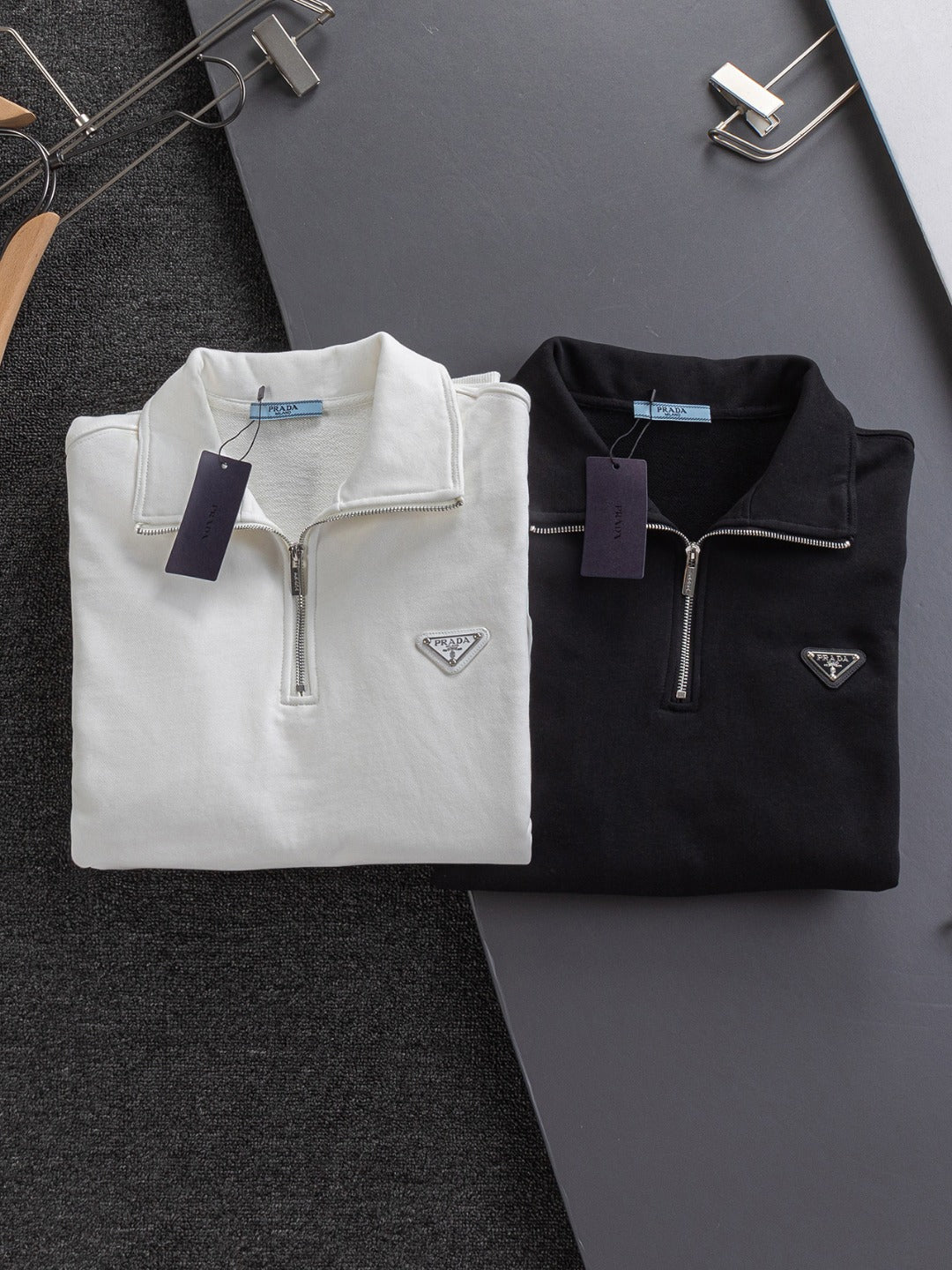 250908 New high-quality stand-up collar zipper hoodie