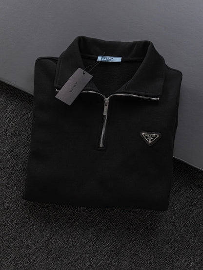 250908 New high-quality stand-up collar zipper hoodie