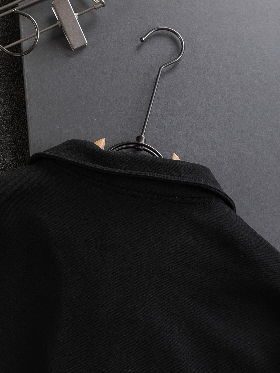 250908 New high-quality stand-up collar zipper hoodie