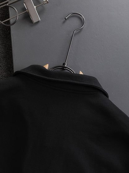 250908 New high-quality stand-up collar zipper hoodie