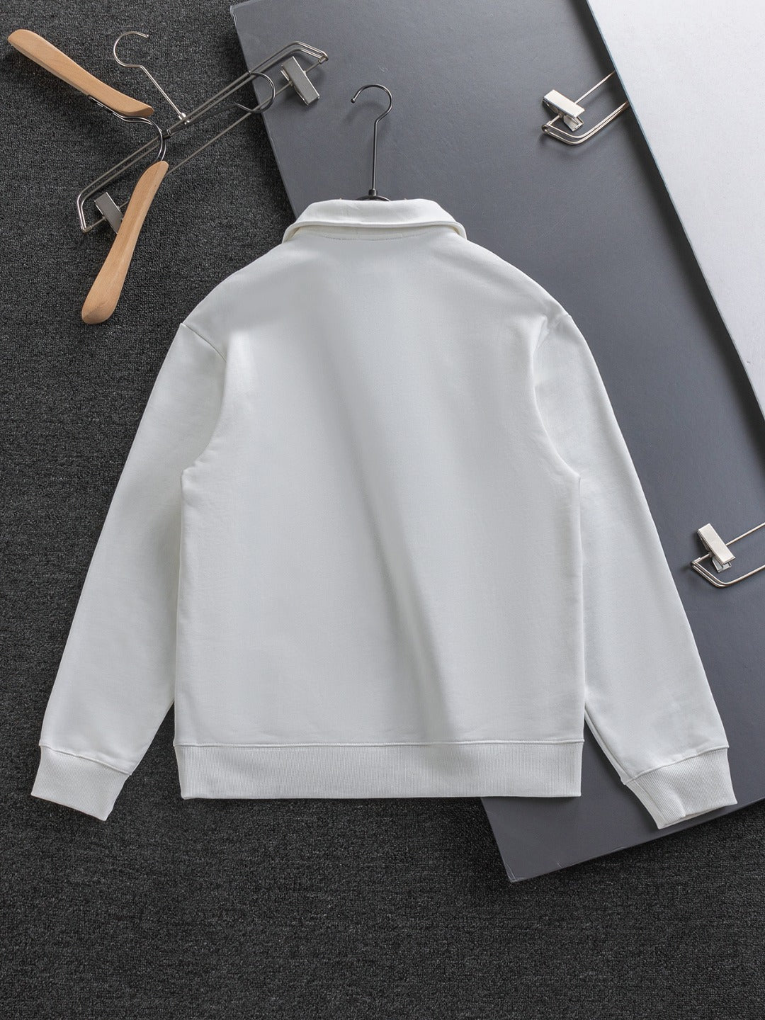 250908 New high-quality stand-up collar zipper hoodie