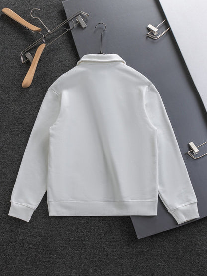 250908 New high-quality stand-up collar zipper hoodie