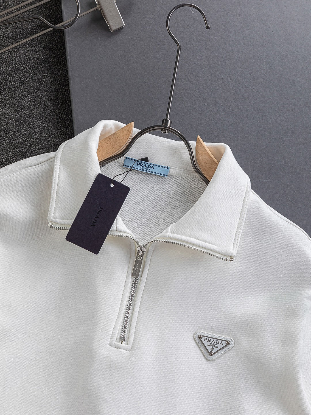 250908 New high-quality stand-up collar zipper hoodie