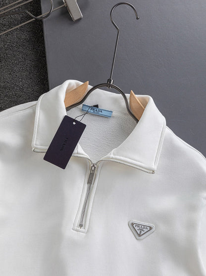 250908 New high-quality stand-up collar zipper hoodie