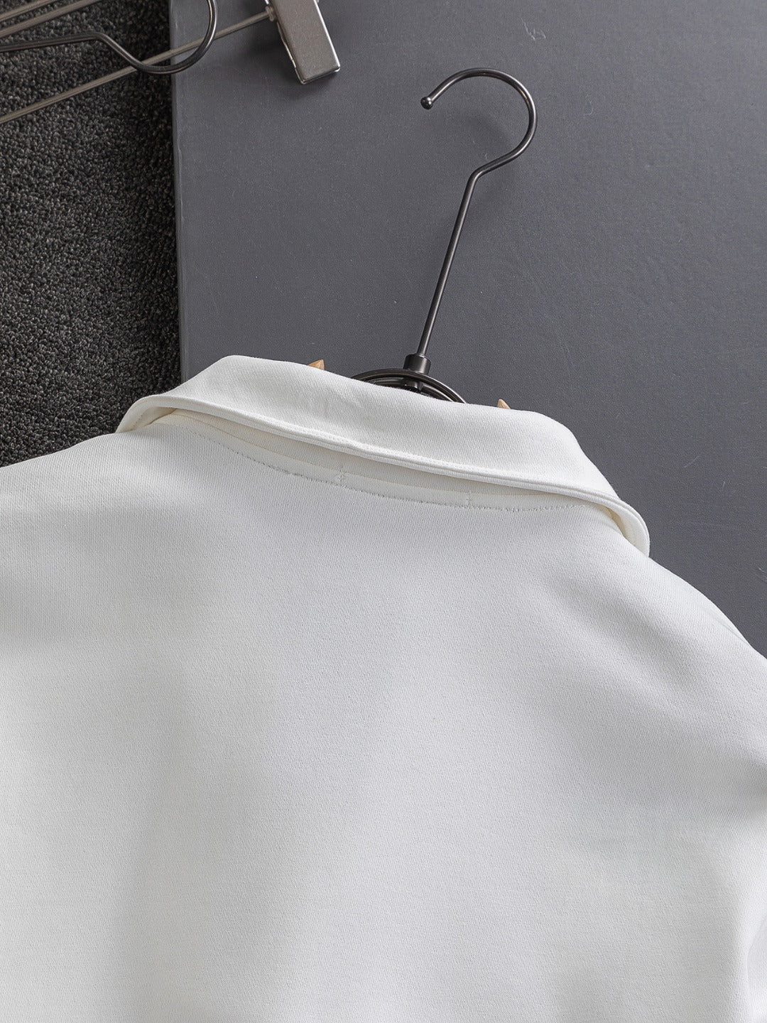 250908 New high-quality stand-up collar zipper hoodie