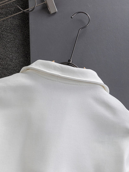250908 New high-quality stand-up collar zipper hoodie
