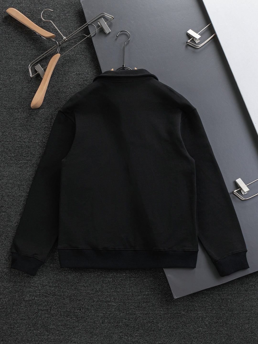 250908 New high-quality stand-up collar zipper hoodie