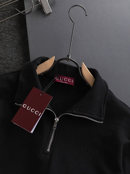 250908 New high-quality stand-up collar zipper hoodie