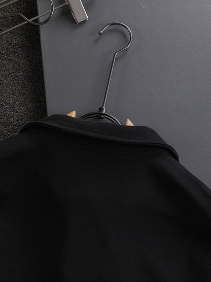 250908 New high-quality stand-up collar zipper hoodie