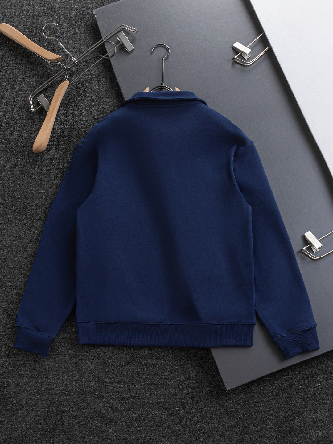 250908 New high-quality stand-up collar zipper hoodie