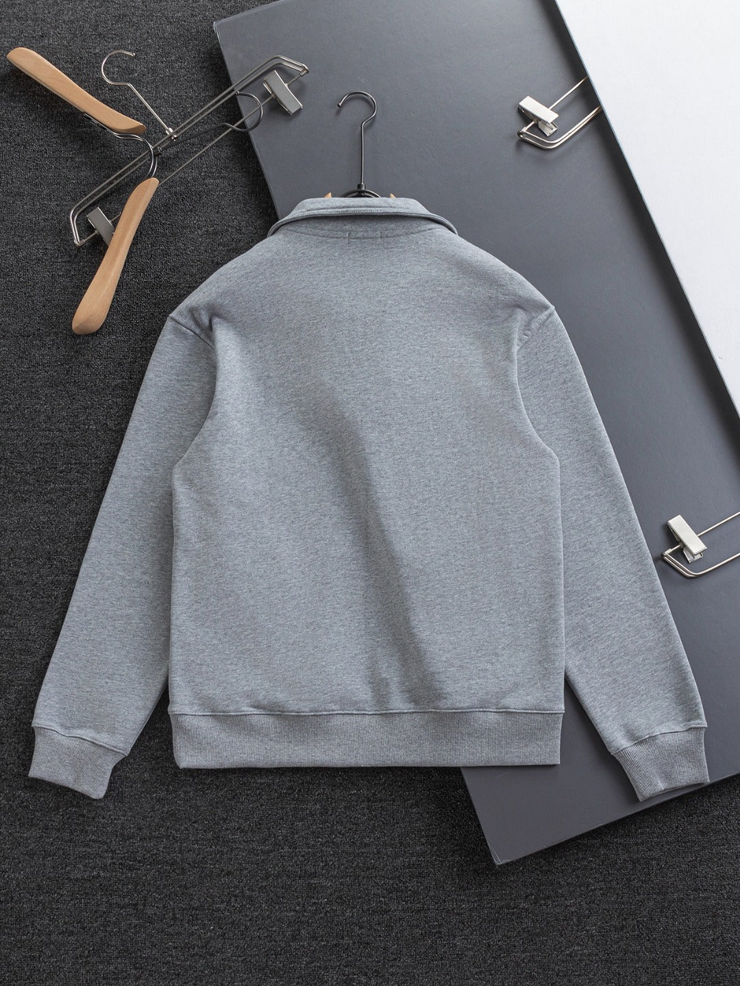 250908 New high-quality stand-up collar zipper hoodie