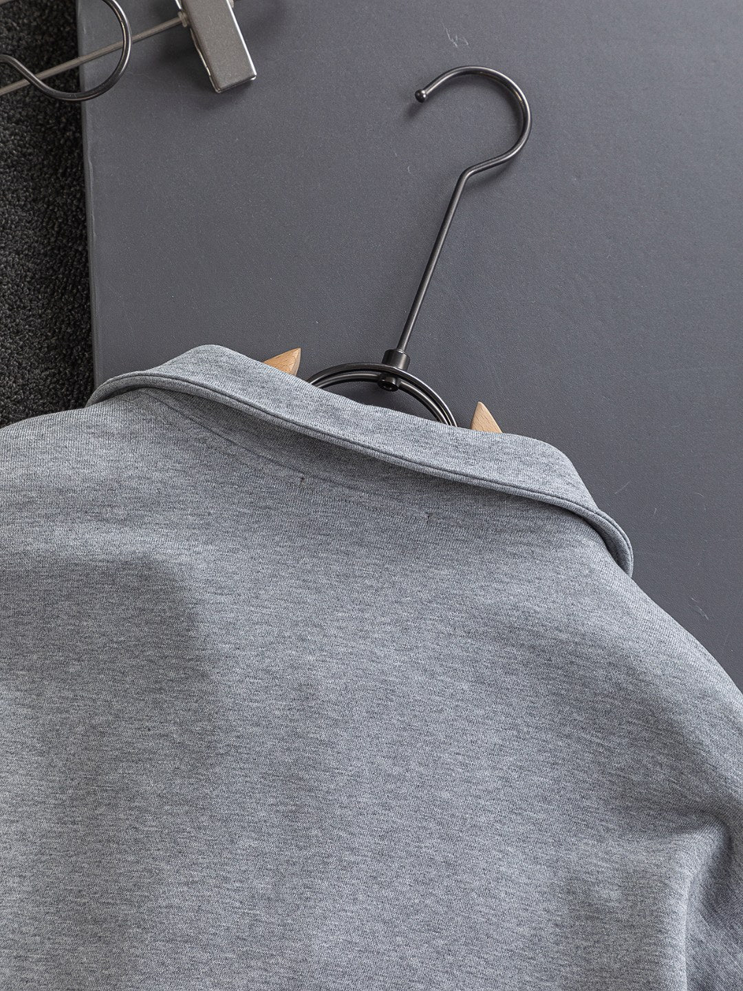 250908 New high-quality stand-up collar zipper hoodie