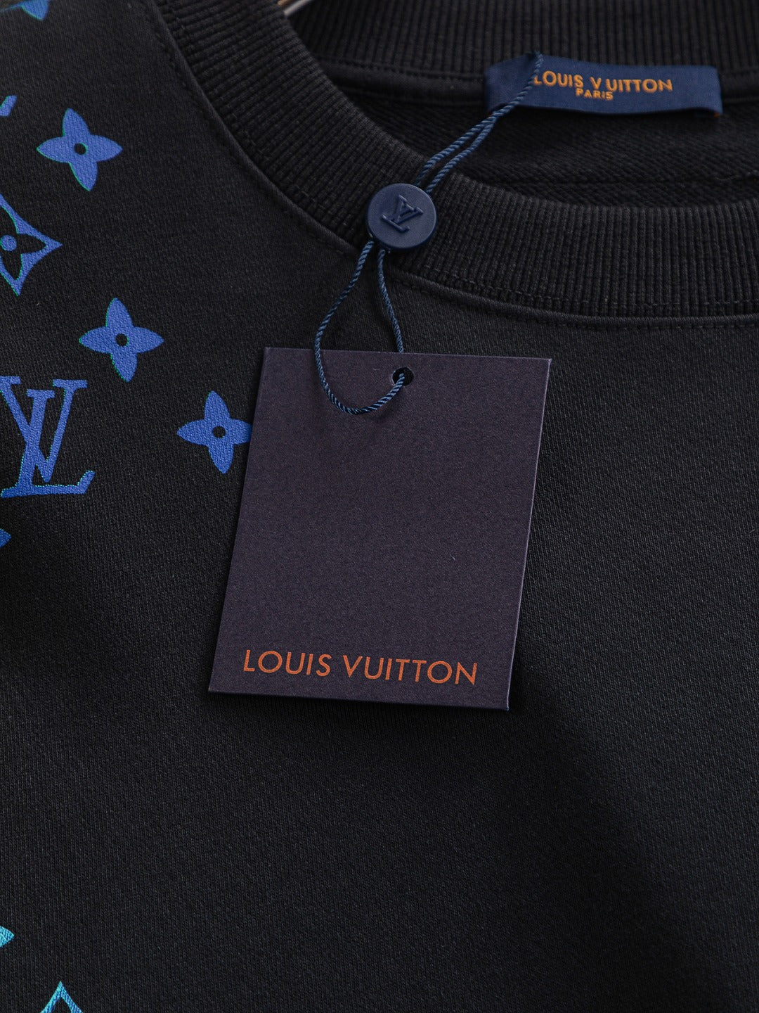250908 New high-quality heavy industry letter embroidery patchwork round-neck sweatshirt