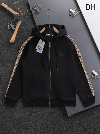 250908 New high-quality, heavy-duty, exquisitely pieced zipper hoodie