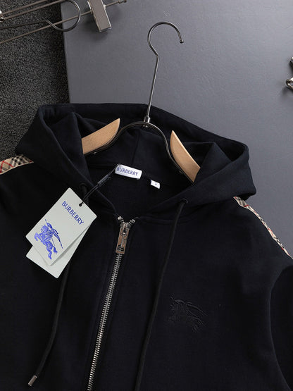 250908 New high-quality, heavy-duty, exquisitely pieced zipper hoodie