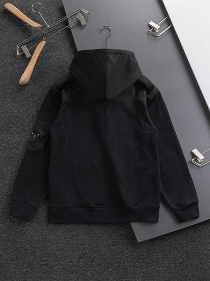250908 New high-quality, heavy-duty, exquisitely pieced zipper hoodie