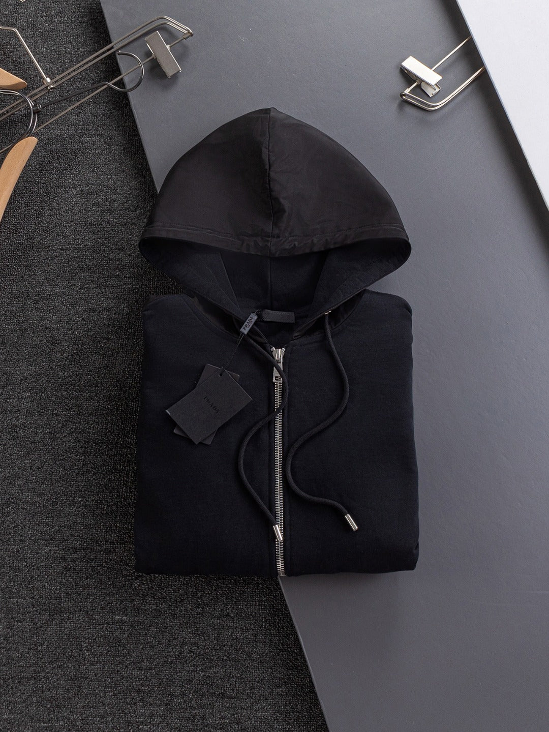 250908 New high-quality, heavy-duty, exquisitely pieced zipper hoodie