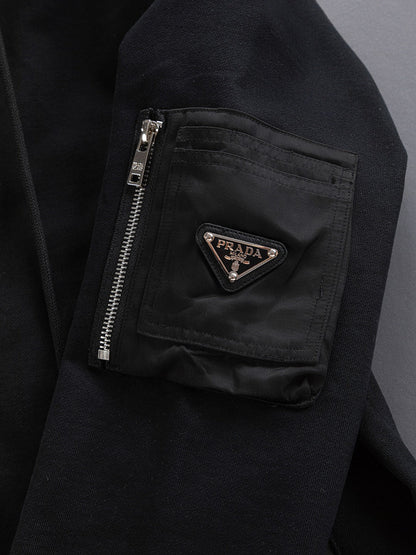 250908 New high-quality, heavy-duty, exquisitely pieced zipper hoodie
