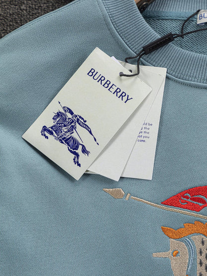 250908 New high-quality multi-color patchwork LOGO round-neck sweatshirt