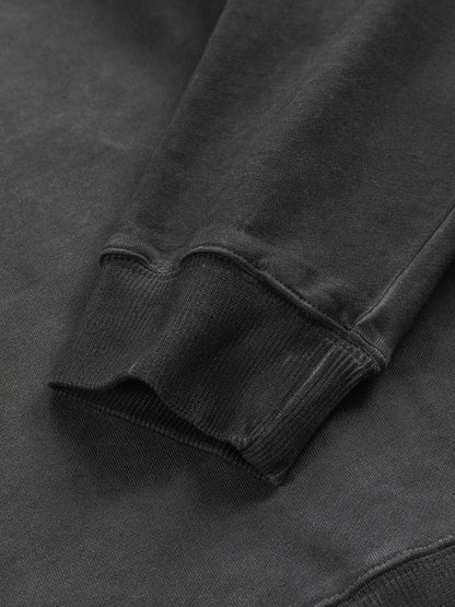 250908 New high-quality cut letter patch round-neck sweatshirt