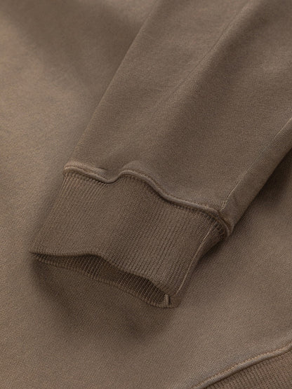 250908 New high-quality cut letter patch round-neck sweatshirt
