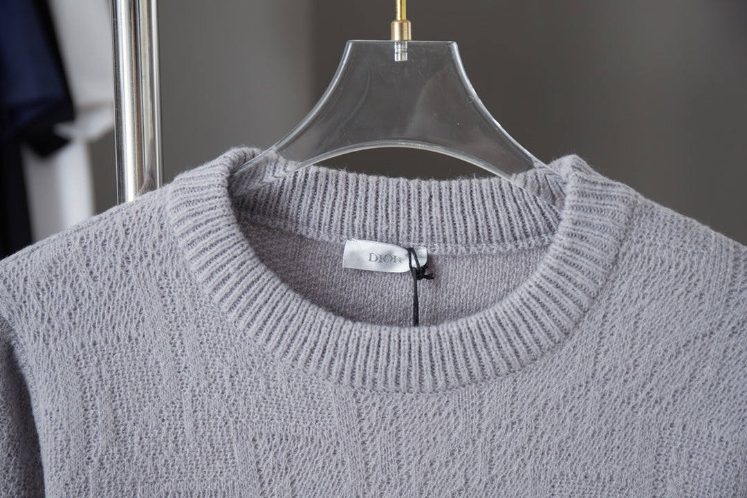 250908 New high-quality letter jacquard knitted sweater