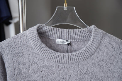250908 New high-quality letter jacquard knitted sweater