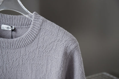 250908 New high-quality letter jacquard knitted sweater