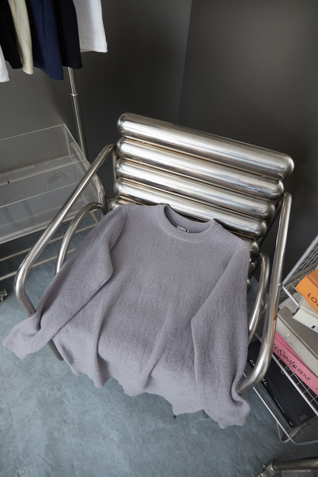 250908 New high-quality letter jacquard knitted sweater