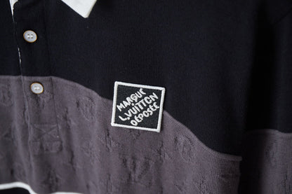 250908 New high-quality shirt collar patchwork sweater