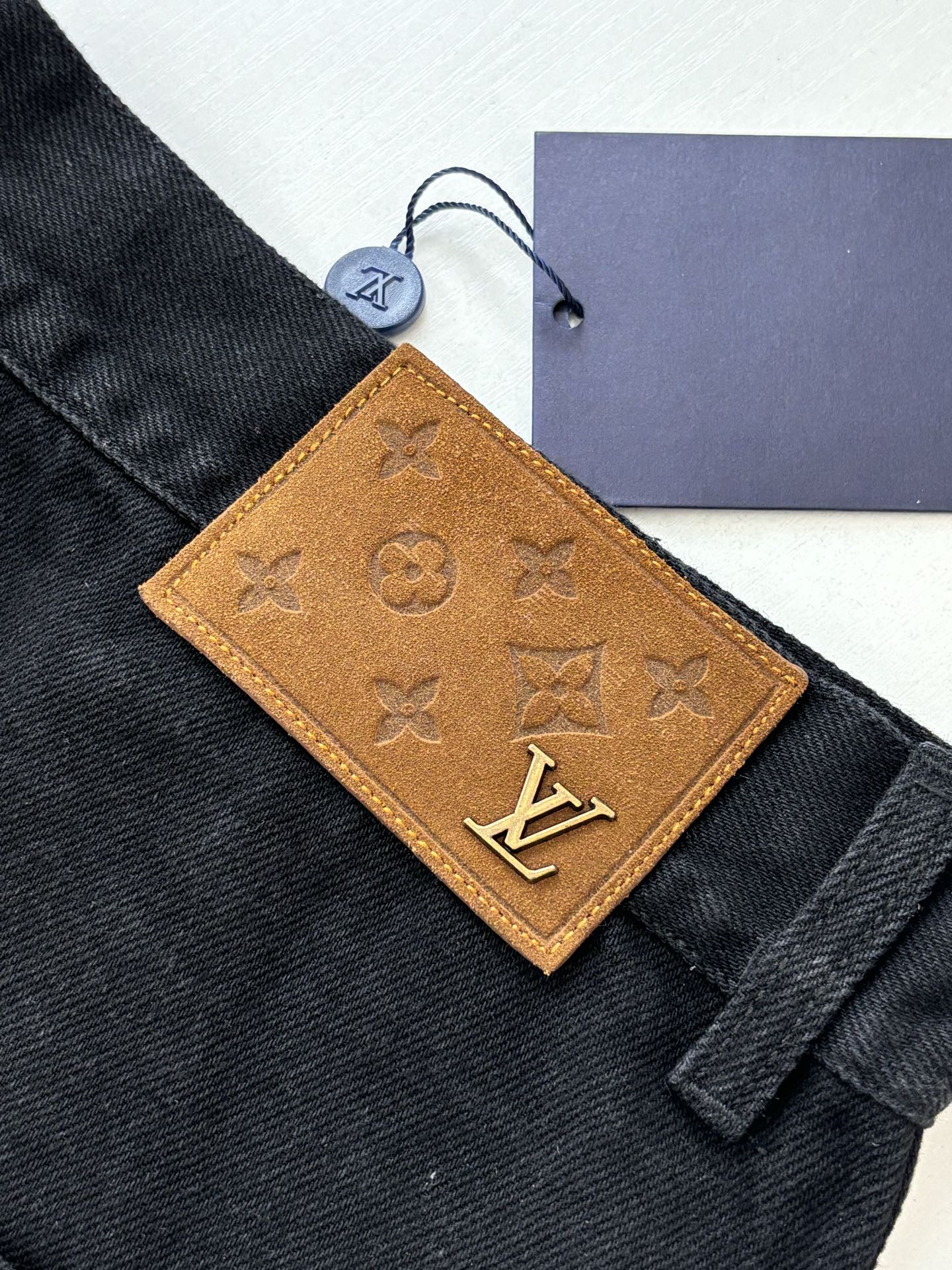 250908 New top-quality jacquard convex heavy industry denim workwear trousers
