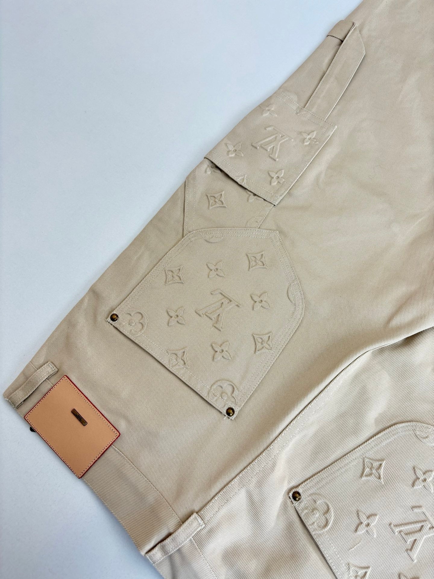 250908 New top-quality jacquard convex heavy industry denim workwear trousers