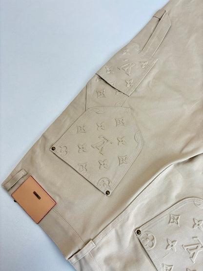 250908 New top-quality jacquard convex heavy industry denim workwear trousers