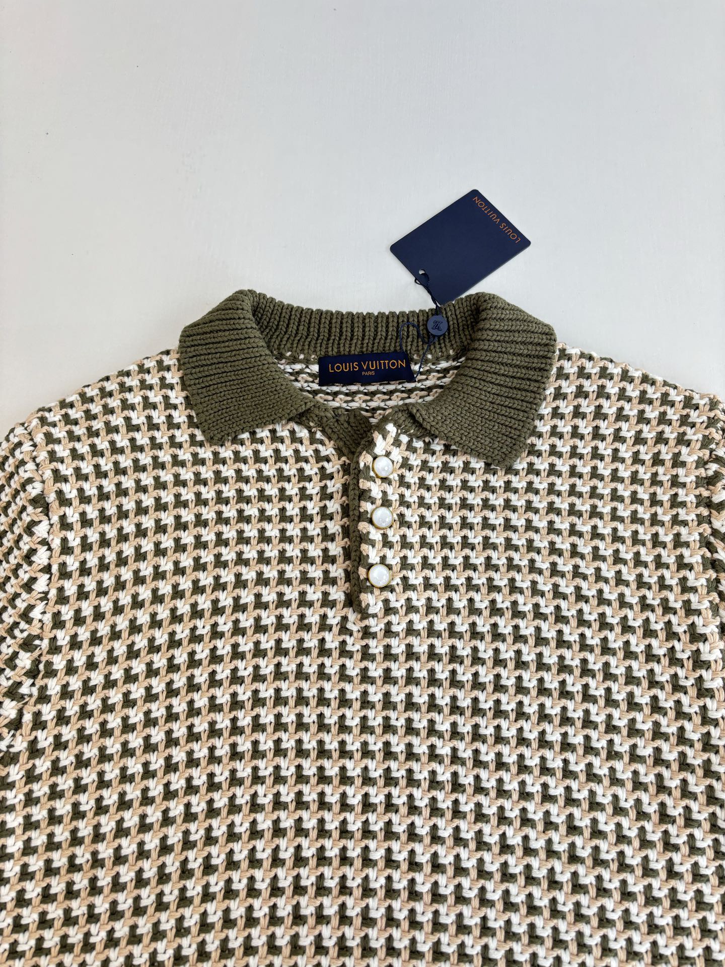 250908 New top-quality color-blocked jacquard knitted short-sleeved POLO shirt