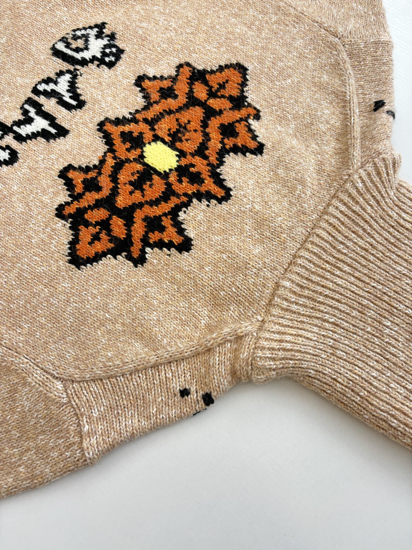 250908 New top-quality lobster patchwork wool knitted zipper jacket