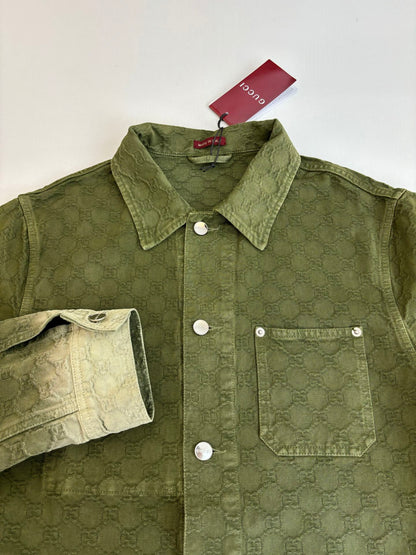 250908 A new high-quality dark-patterned jacquard gradient denim jacket
